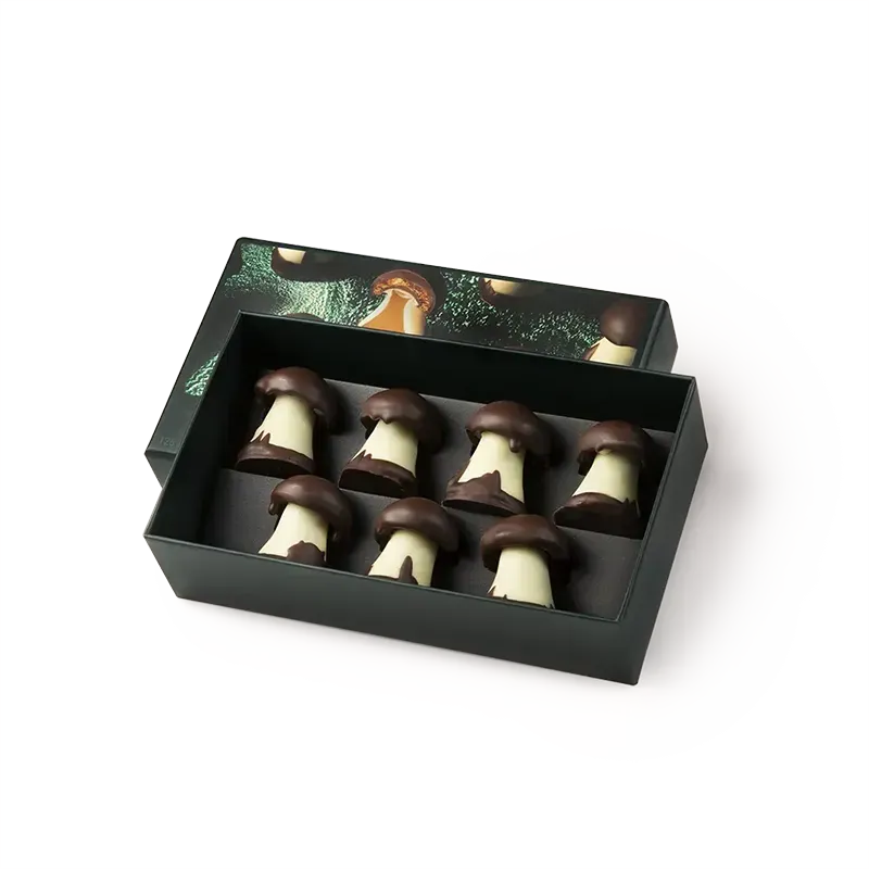 Caramel mushroom box