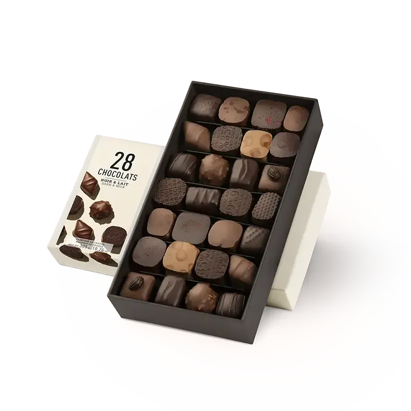 Box of dark and milk chocolate N°28 | CLUIZEL
