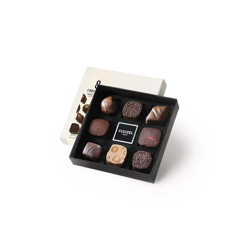 Coffret chocolat noir et lait N°8 | CLUIZEL