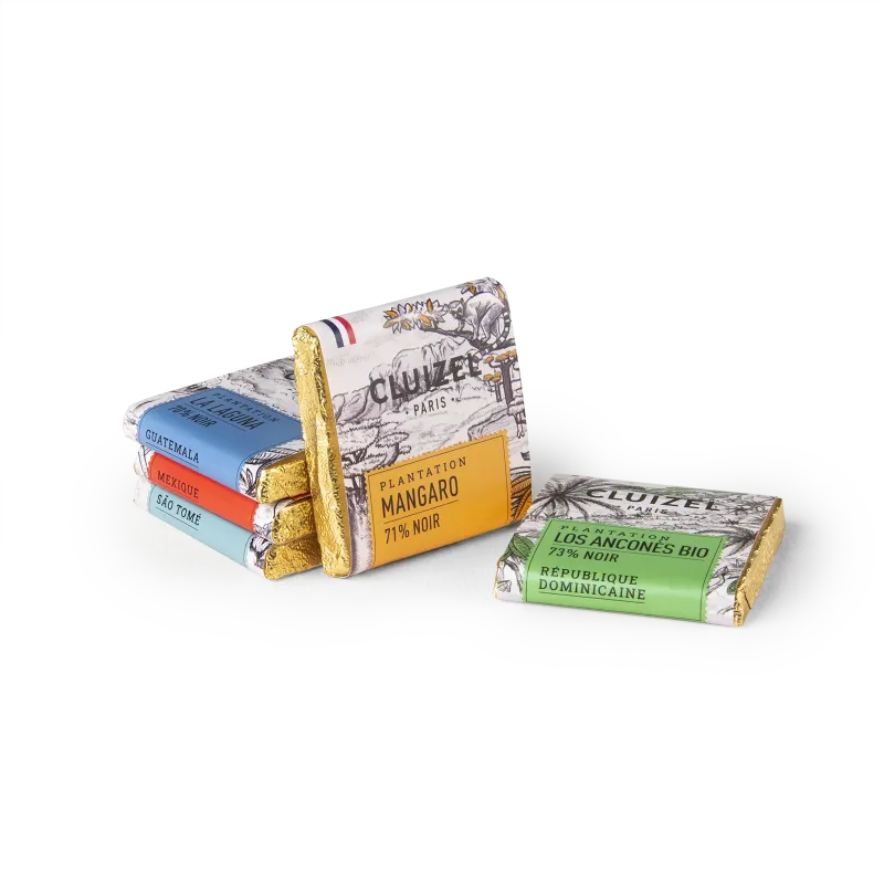 Bag Plantation chocolate squares | CLUIZEL