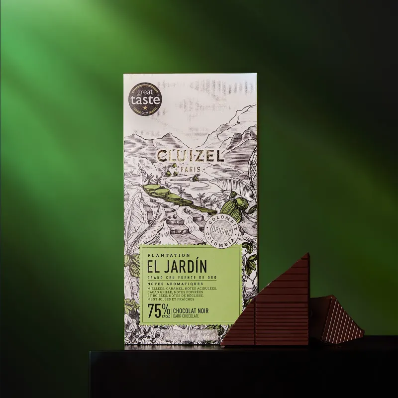 Plantation El Jardín bar 75% dark chocolate | CLUIZEL