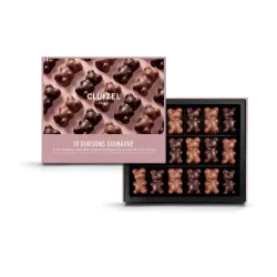 Coffret Oursons guimauve chocolat noir et lait | CLUIZEL
