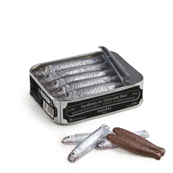 Sardines chocolat noir