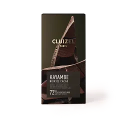 KAYAMBE NOIR DE CACAO bar 72%, dark chocolate | CLUIZEL