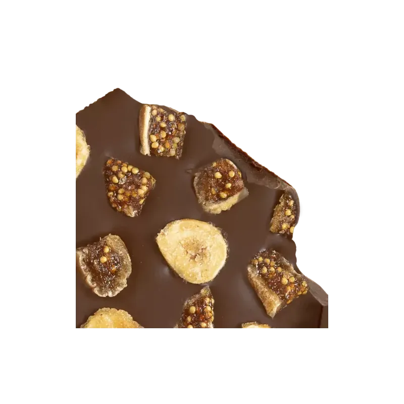 Fig & Caramelised Hazelnut bar 47% milk | CLUIZEL