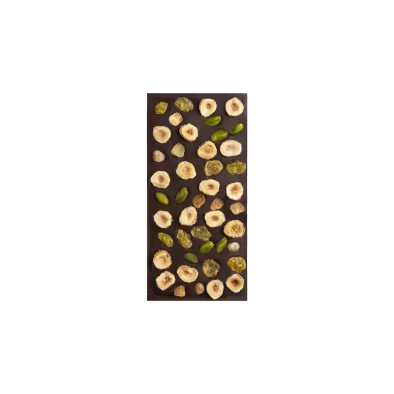 Tablette Mendiant, chocolat noir 72% | CLUIZEL