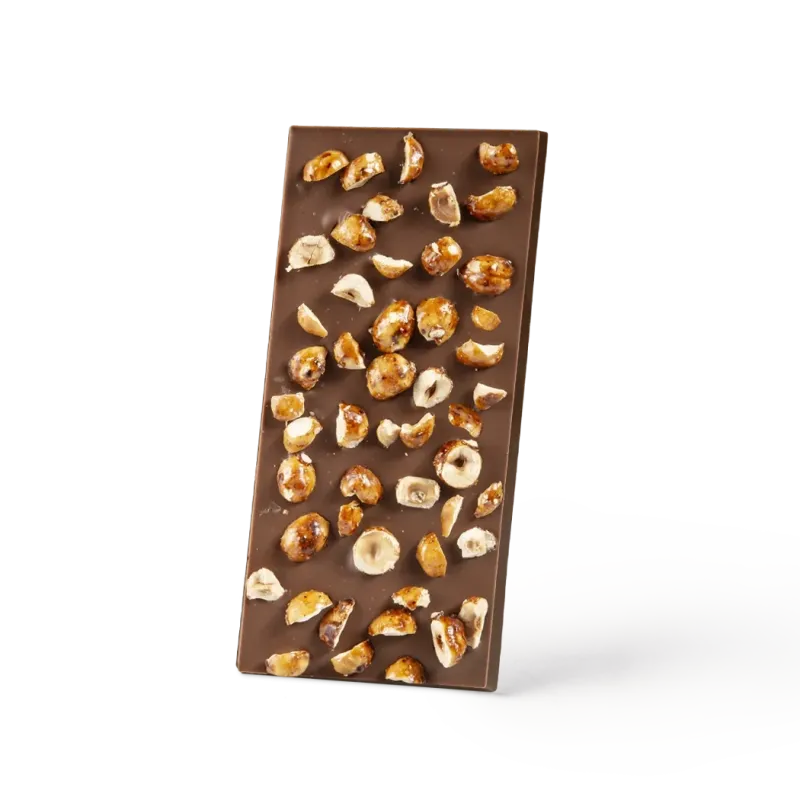 Caramelize hazelnuts bar 48% milk chocolate | CLUIZEL