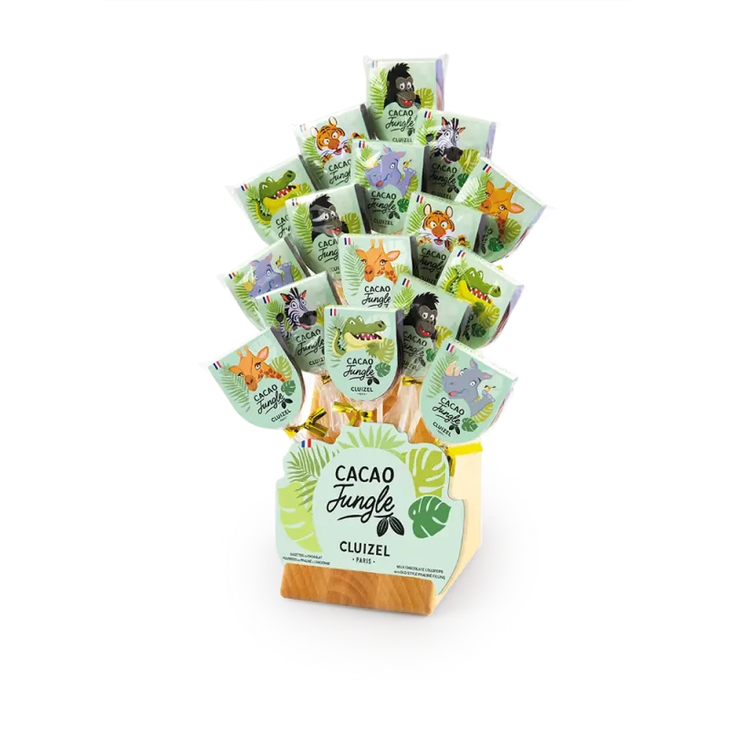 Pack of 5 Cocoa Jungle lollipops | CLUIZEL